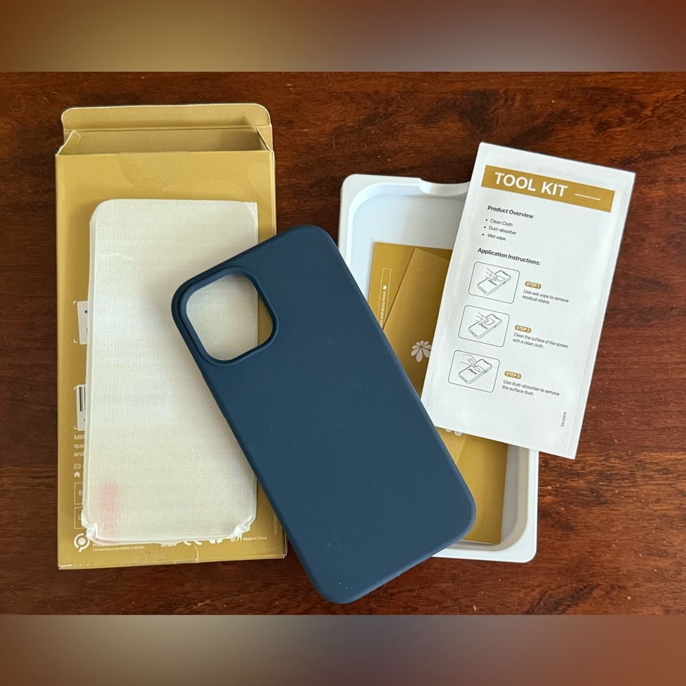 Brand 🆕 MIRACASE Navy Blue Phone Case for iPhone 12/12Pro